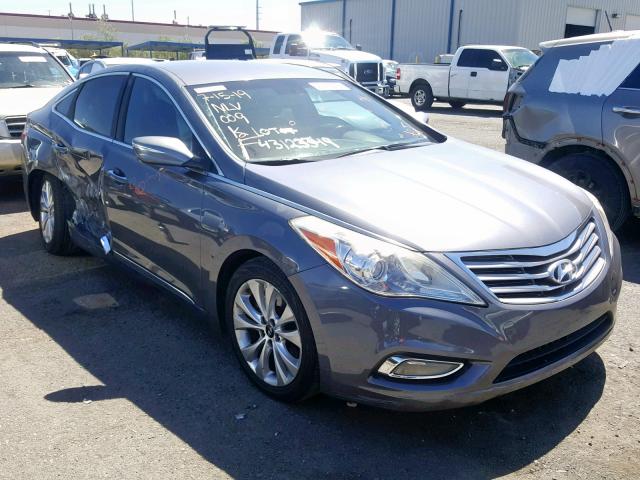 KMHFG4JG3CA184563 - 2012 HYUNDAI AZERA GLS GRAY photo 1