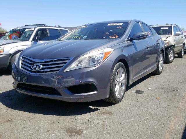 KMHFG4JG3CA184563 - 2012 HYUNDAI AZERA GLS GRAY photo 2