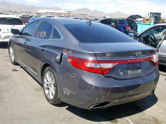 KMHFG4JG3CA184563 - 2012 HYUNDAI AZERA GLS GRAY photo 3