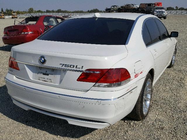 WBAHN83506DT29418 - 2006 BMW 750 LI WHITE photo 4