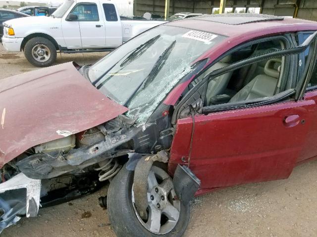 1G8AL55F06Z113659 - 2006 SATURN ION LEVEL MAROON photo 9