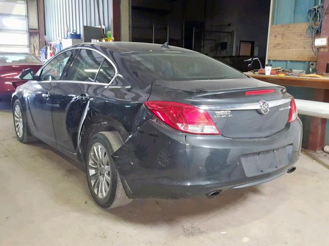 2G4GS5EV2C9212995 - 2012 BUICK REGAL PREM GRAY photo 3