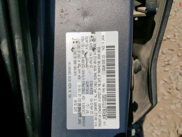 JM3ER29L670109262 - 2007 MAZDA CX-7 GRAY photo 10