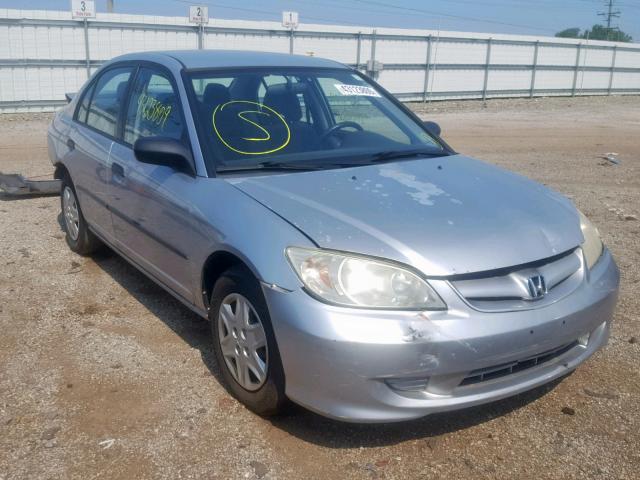 2HGES16314H620205 - 2004 HONDA CIVIC DX V SILVER photo 1