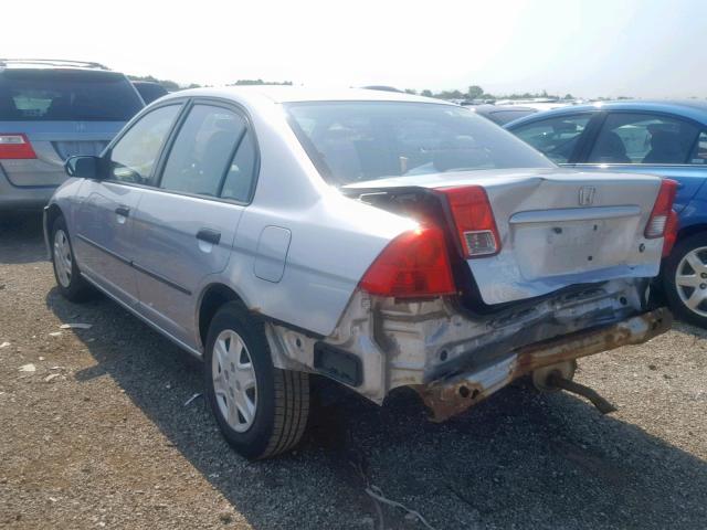 2HGES16314H620205 - 2004 HONDA CIVIC DX V SILVER photo 3