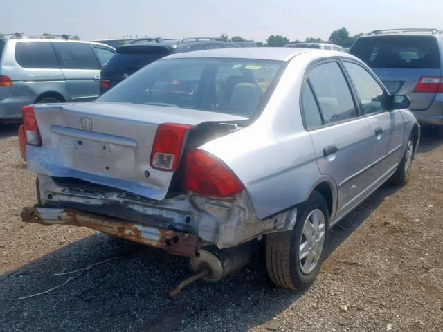 2HGES16314H620205 - 2004 HONDA CIVIC DX V SILVER photo 4