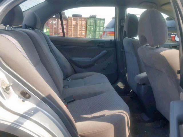 2HGES16314H620205 - 2004 HONDA CIVIC DX V SILVER photo 6