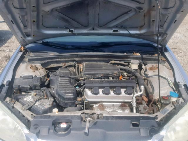 2HGES16314H620205 - 2004 HONDA CIVIC DX V SILVER photo 7