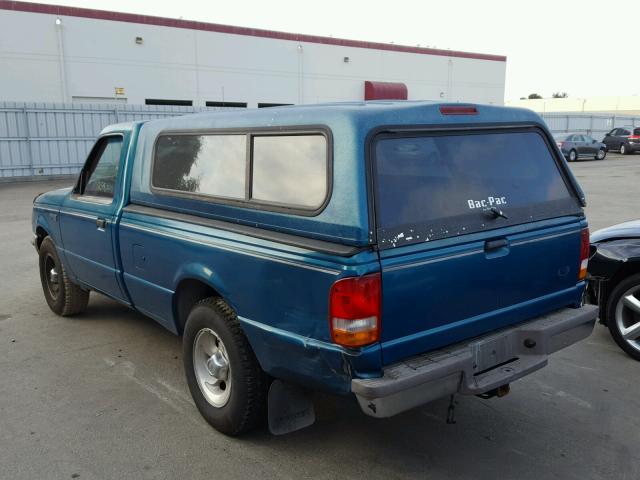 1FTCR10U4PPA14674 - 1993 FORD RANGER TEAL photo 3