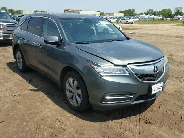 5FRYD4H90GB008420 - 2016 ACURA MDX ADVANC GRAY photo 1