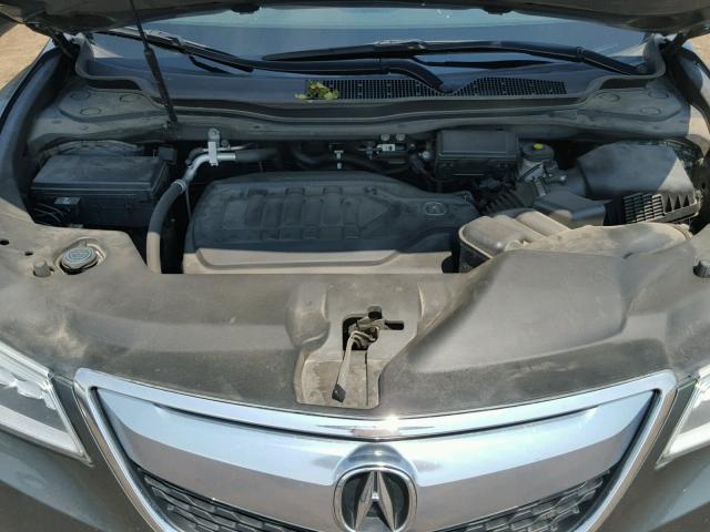 5FRYD4H90GB008420 - 2016 ACURA MDX ADVANC GRAY photo 7