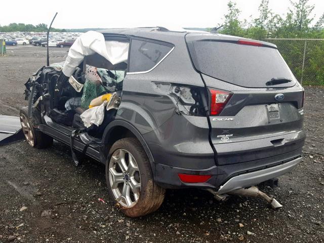 1FMCU9J9XKUA29015 - 2019 FORD ESCAPE TIT GRAY photo 3