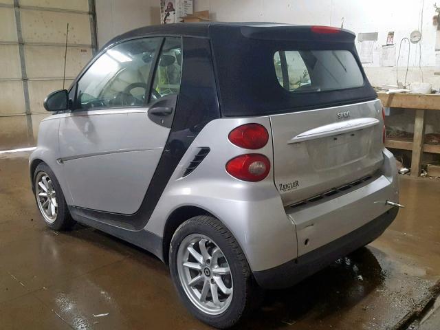 WMEEK31X69K261911 - 2009 SMART FORTWO PAS 白色 照片 3