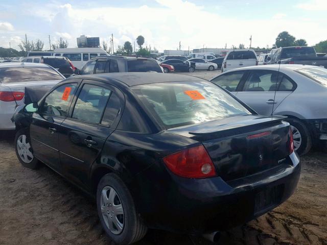 1G1AK52F257521774 - 2005 CHEVROLET COBALT BLACK photo 3