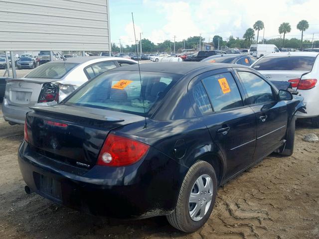 1G1AK52F257521774 - 2005 CHEVROLET COBALT BLACK photo 4