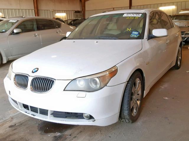 WBANE53526CK84568 - 2006 BMW 525 I WHITE photo 2