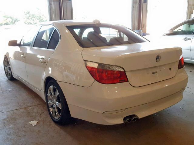 WBANE53526CK84568 - 2006 BMW 525 I WHITE photo 3