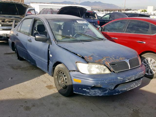 JA3AJ26E02U011414 - 2002 MITSUBISHI LANCER ES BLUE photo 1