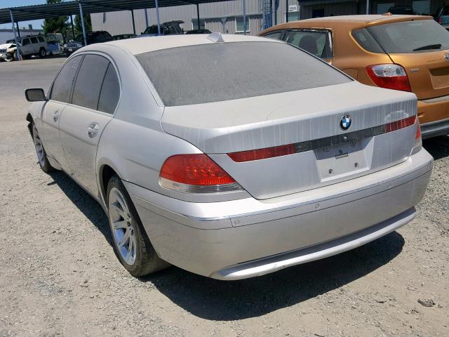 WBAGN63535DS57225 - 2005 BMW 745 LI SILVER photo 3