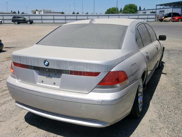 WBAGN63535DS57225 - 2005 BMW 745 LI SILVER photo 4