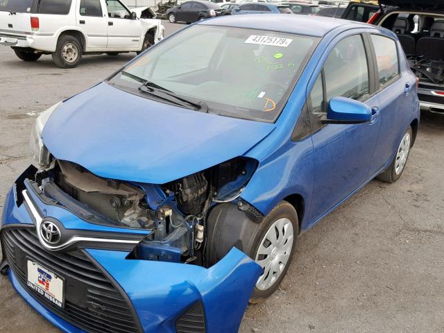 VNKKTUD30GA070105 - 2016 TOYOTA YARIS L BLUE photo 2