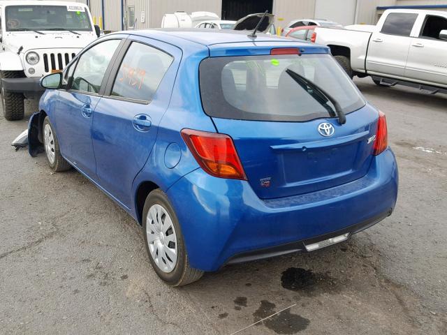 VNKKTUD30GA070105 - 2016 TOYOTA YARIS L BLUE photo 3