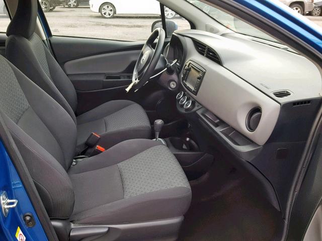 VNKKTUD30GA070105 - 2016 TOYOTA YARIS L BLUE photo 5