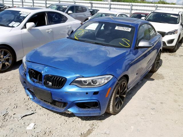 WBA1J9C54FVX98475 - 2015 BMW M235XI BLUE photo 2