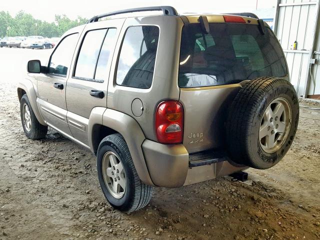 1J8GL58K63W678058 - 2003 JEEP LIBERTY LI BROWN photo 3