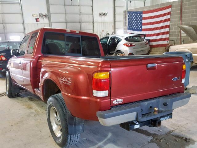 1FTZR15VXXTA26606 - 1999 FORD RANGER SUP RED photo 3