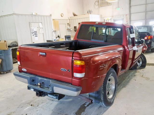 1FTZR15VXXTA26606 - 1999 FORD RANGER SUP RED photo 4