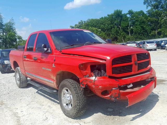 1D3KS28C16J150450 - 2006 DODGE RAM 2500 S RED photo 1