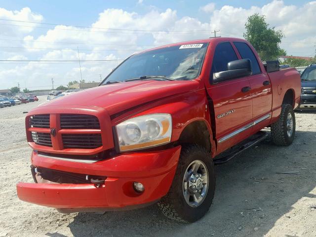 1D3KS28C16J150450 - 2006 DODGE RAM 2500 S RED photo 2