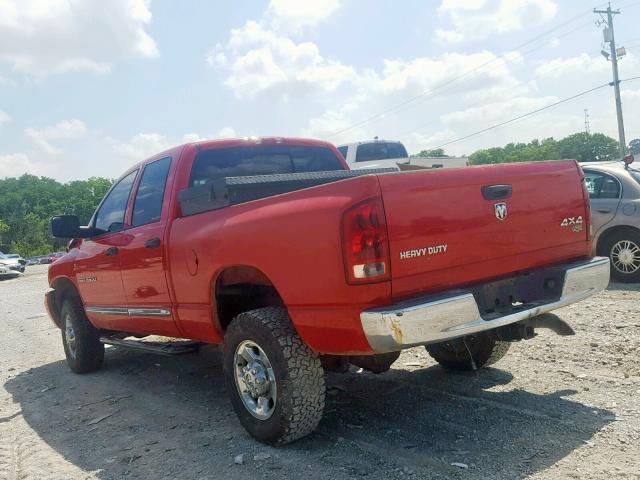 1D3KS28C16J150450 - 2006 DODGE RAM 2500 S Կարմիր լուսանկար 3