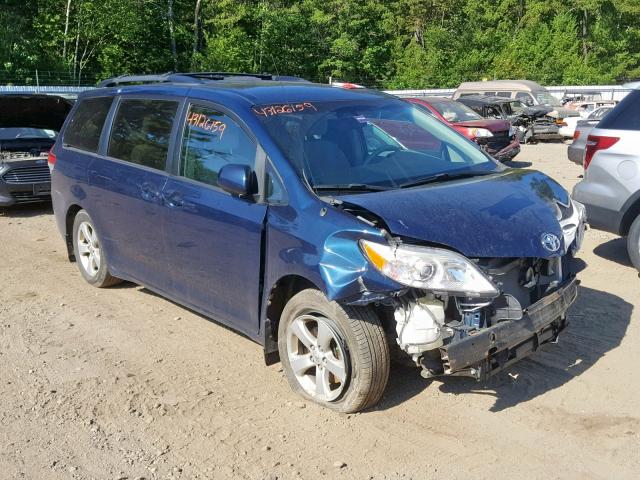 5TDKK3DC9BS122252 - 2011 TOYOTA SIENNA LE GREEN photo 1