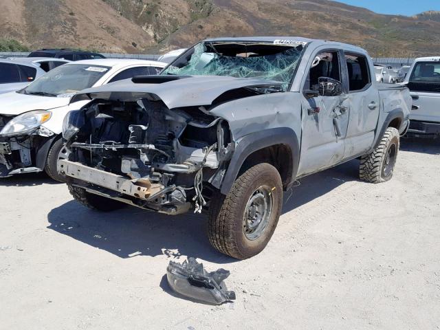 5TFCZ5AN7HX091247 - 2017 TOYOTA TACOMA DOU SILVER photo 2