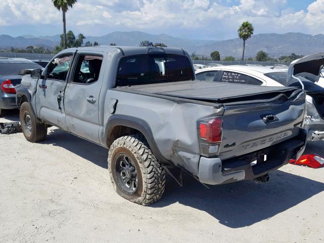 5TFCZ5AN7HX091247 - 2017 TOYOTA TACOMA DOU SILVER photo 3