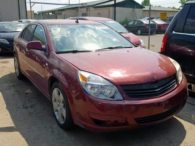 1G8ZS57N58F137874 - 2008 SATURN AURA XE MAROON photo 1