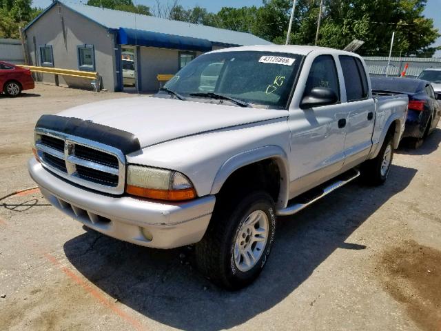 1D7HG48N33S294112 - 2003 DODGE DAKOTA QUA WHITE photo 2