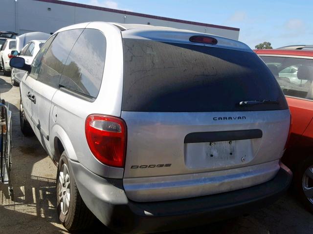 1D4GP25B16B650553 - 2006 DODGE CARAVAN SE SILVER photo 3