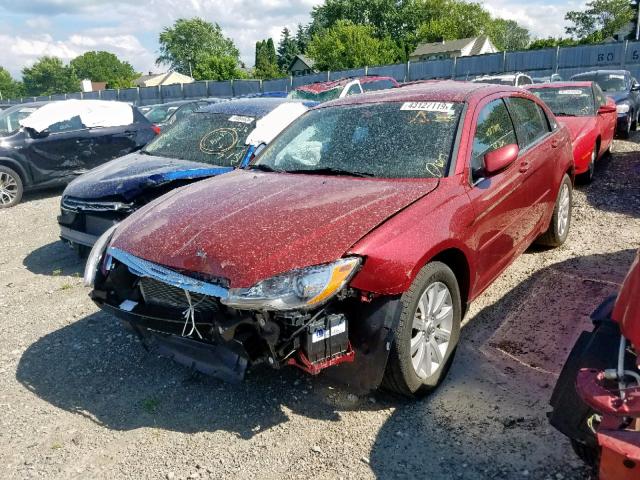 1C3CCBBG5DN703617 - 2013 CHRYSLER 200 TOURIN RED photo 2