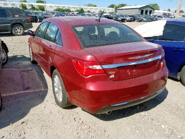 1C3CCBBG5DN703617 - 2013 CHRYSLER 200 TOURIN RED photo 3