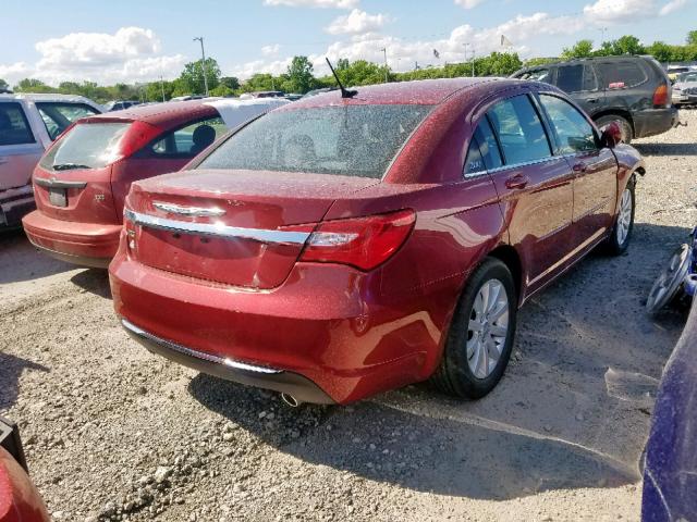 1C3CCBBG5DN703617 - 2013 CHRYSLER 200 TOURIN RED photo 4