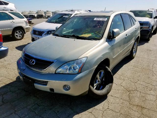 JTJHW31U472021997 - 2007 LEXUS RX 400H GRAY photo 2