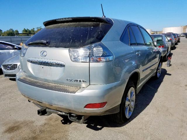 JTJHW31U472021997 - 2007 LEXUS RX 400H GRAY photo 4