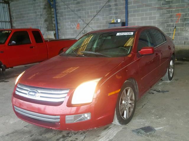 3FAFP08126R103406 - 2006 FORD FUSION SEL RED photo 2