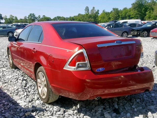 3FAFP08126R103406 - 2006 FORD FUSION SEL RED photo 3