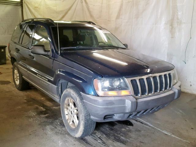 1J4GW48S12C221497 - 2002 JEEP GRAND CHER BLUE photo 1