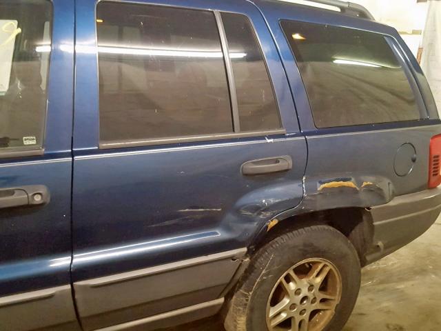 1J4GW48S12C221497 - 2002 JEEP GRAND CHER BLUE photo 9