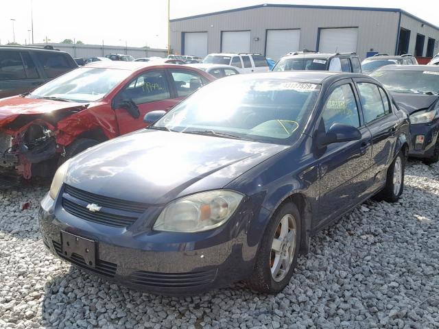 1G1AT58H697281978 - 2009 CHEVROLET COBALT LT BLUE photo 2